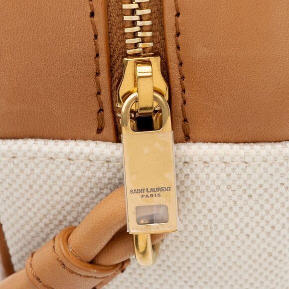 Saint Laurent Canvas Calfskin Monogram Sac Coeur Crossbody - Picture 9 of 15